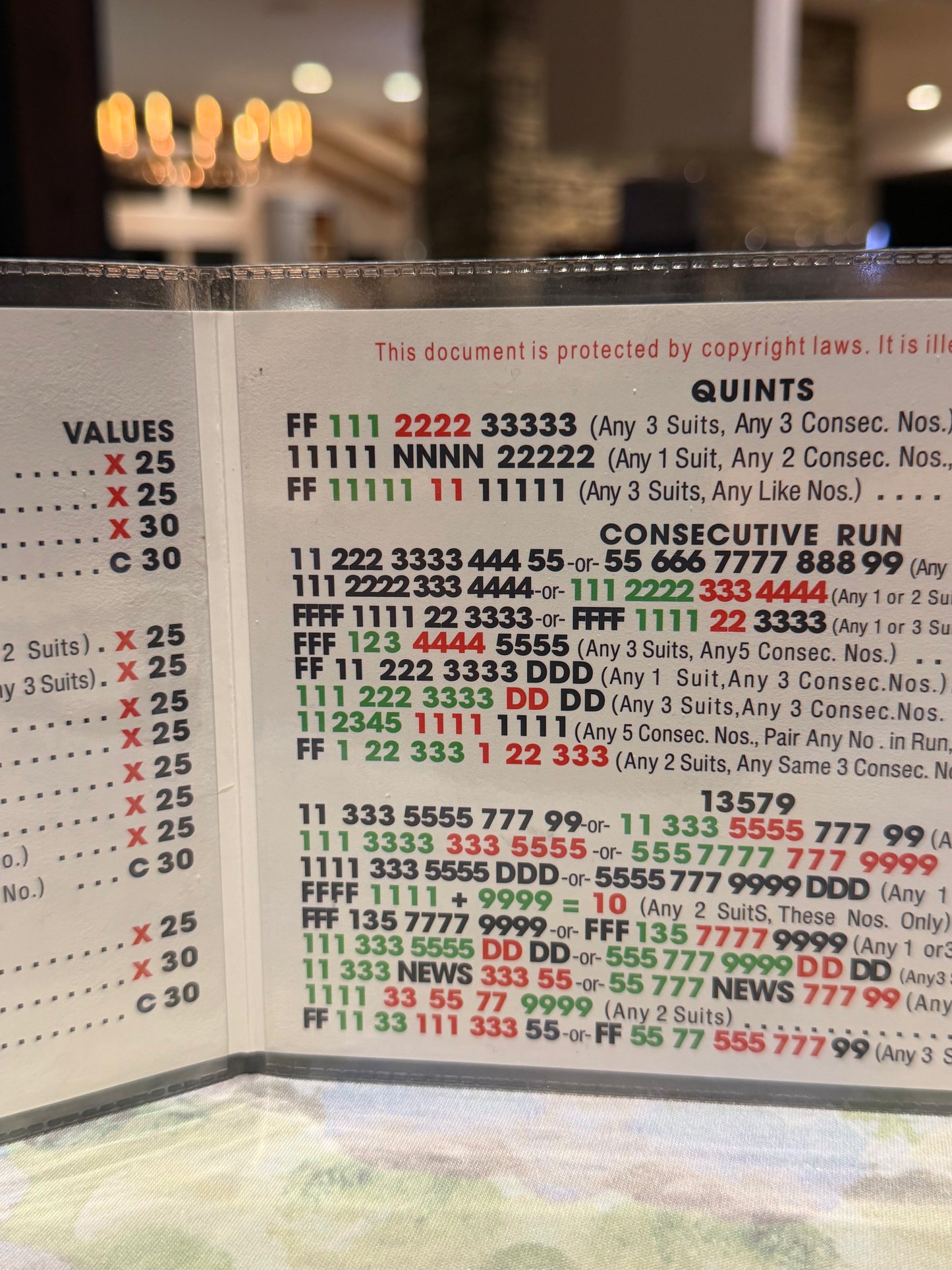 Personalized Mahjong Card Holder