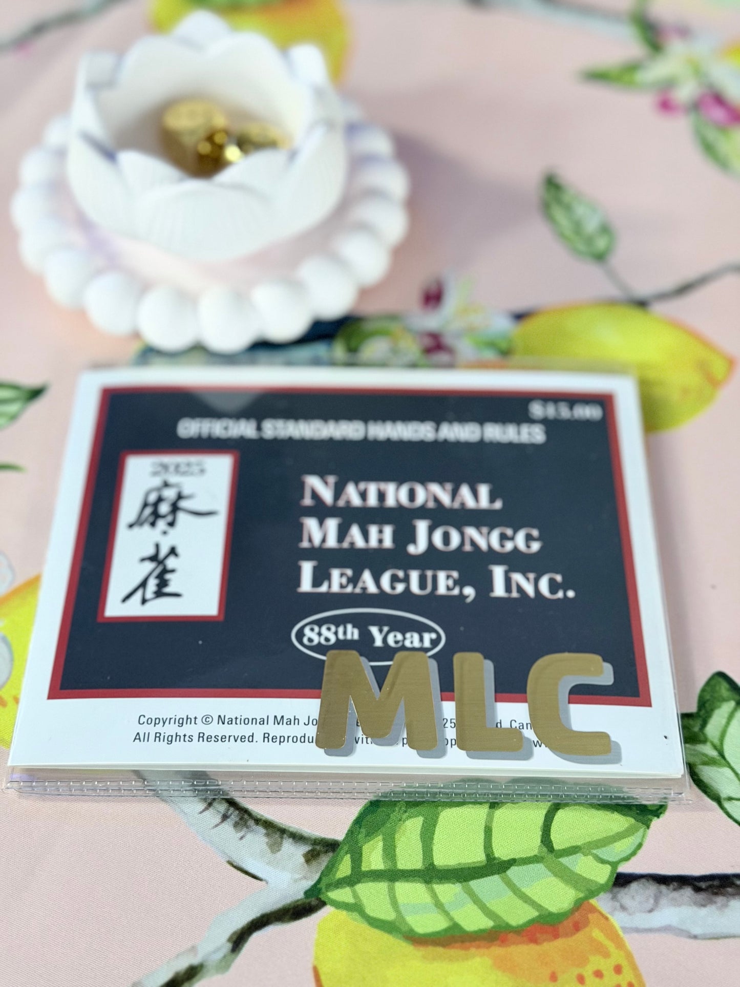 PERSONALIZED MAHJONG CARD HOLDER Color & Pour PERSONALIZED MAHJONG CARD HOLDER Color & Pour